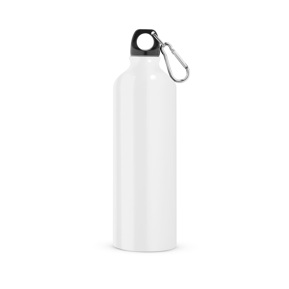 hi!dea 94688 - Bouteille de sport 800mL en aluminium avec mousqueton