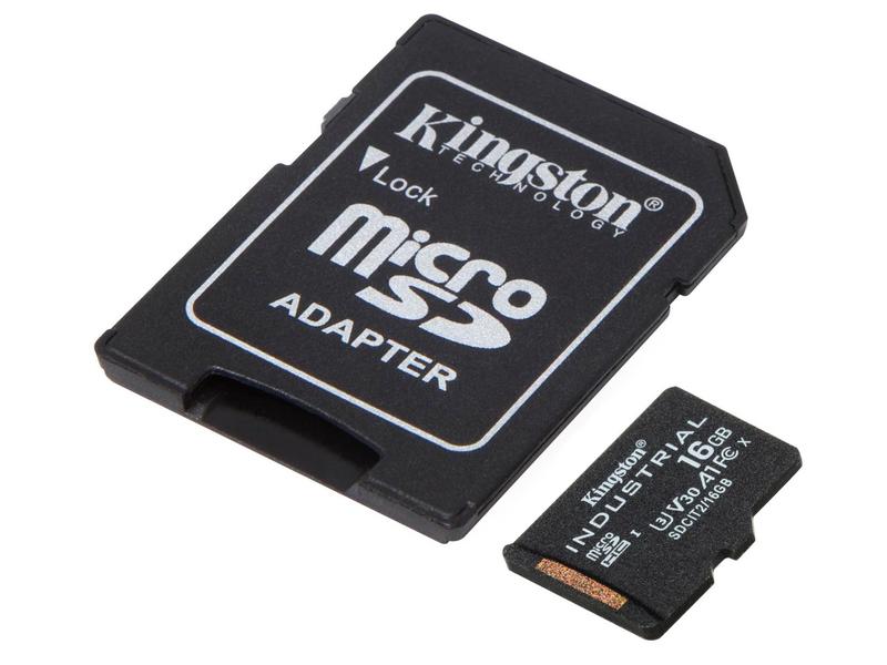 Kingston microSDHC-Karte Industrial UHS-I 16 GB Industrielle microSDHC-Speicherkarte mit 16 GB