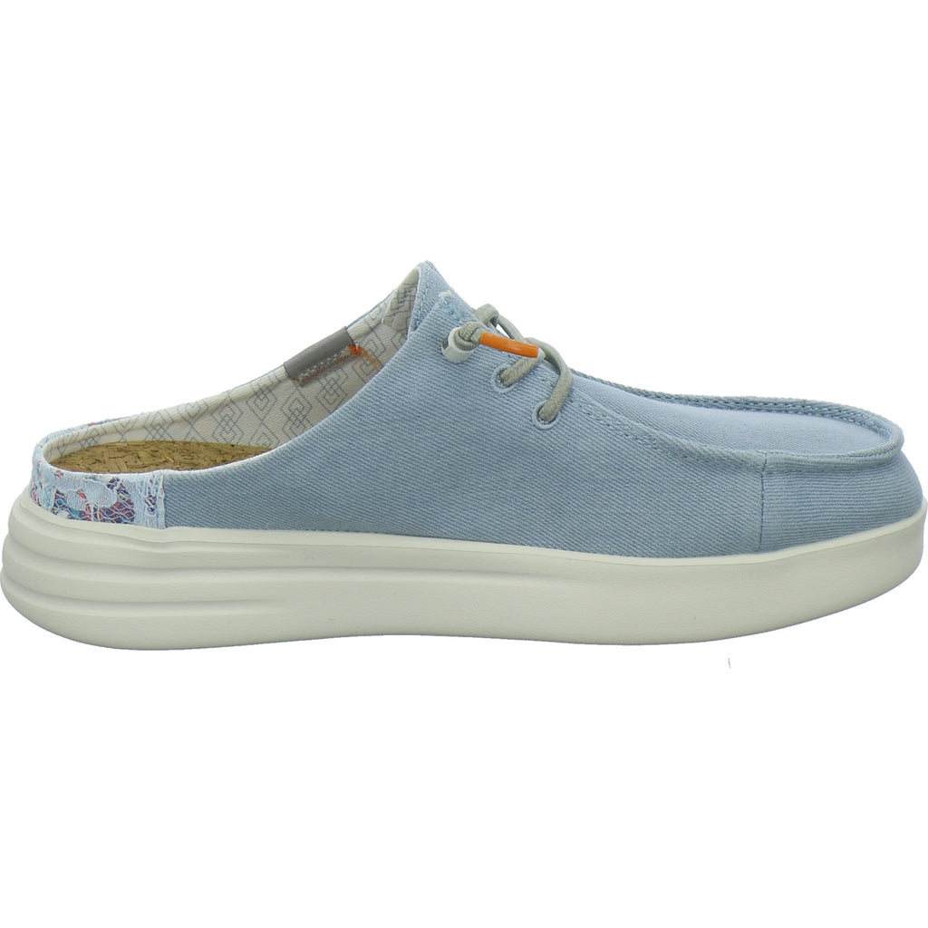 Fusion Pantoletten Damen Hellblau
