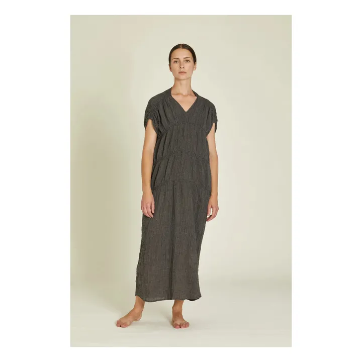 Black Crane Robe Gem Lin | Gris ardoise