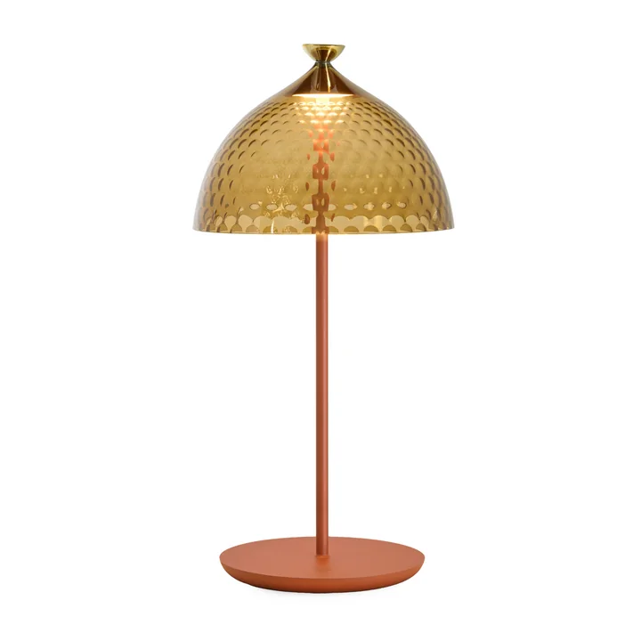 Kartell - Pumo LED Tischleuchte, bernstein / ziegelsteinrot