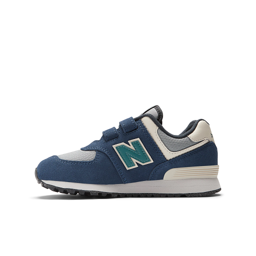 New Balance 574 Hook And Loop Sneakers, Navy/Slate Gray, 31