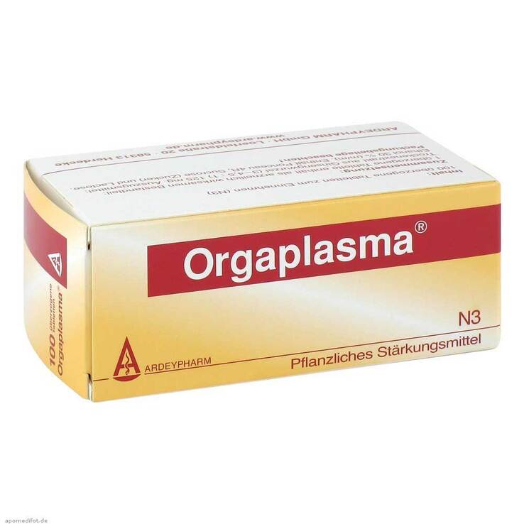 Orgaplasma überzogene Tabletten, 100 St