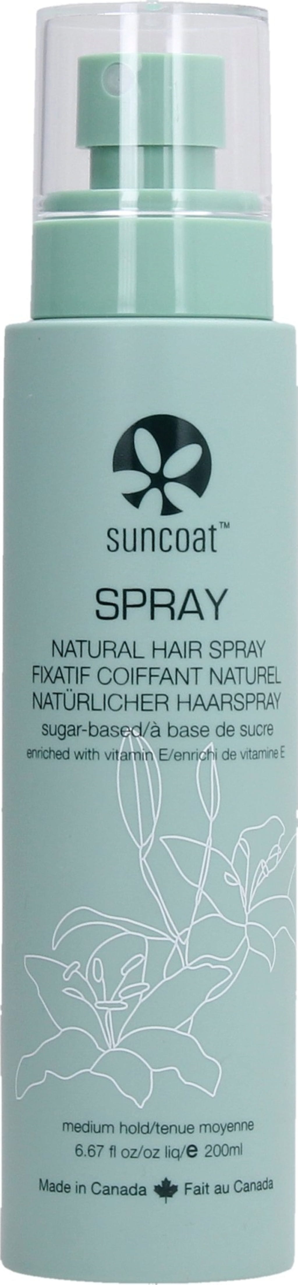 Suncoat  Natural Hair Spray Fragrance-Free, 200 ml