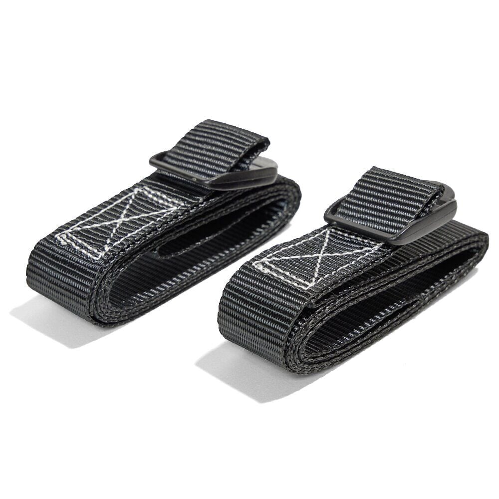 Lot de 2 sangles noires 120cm