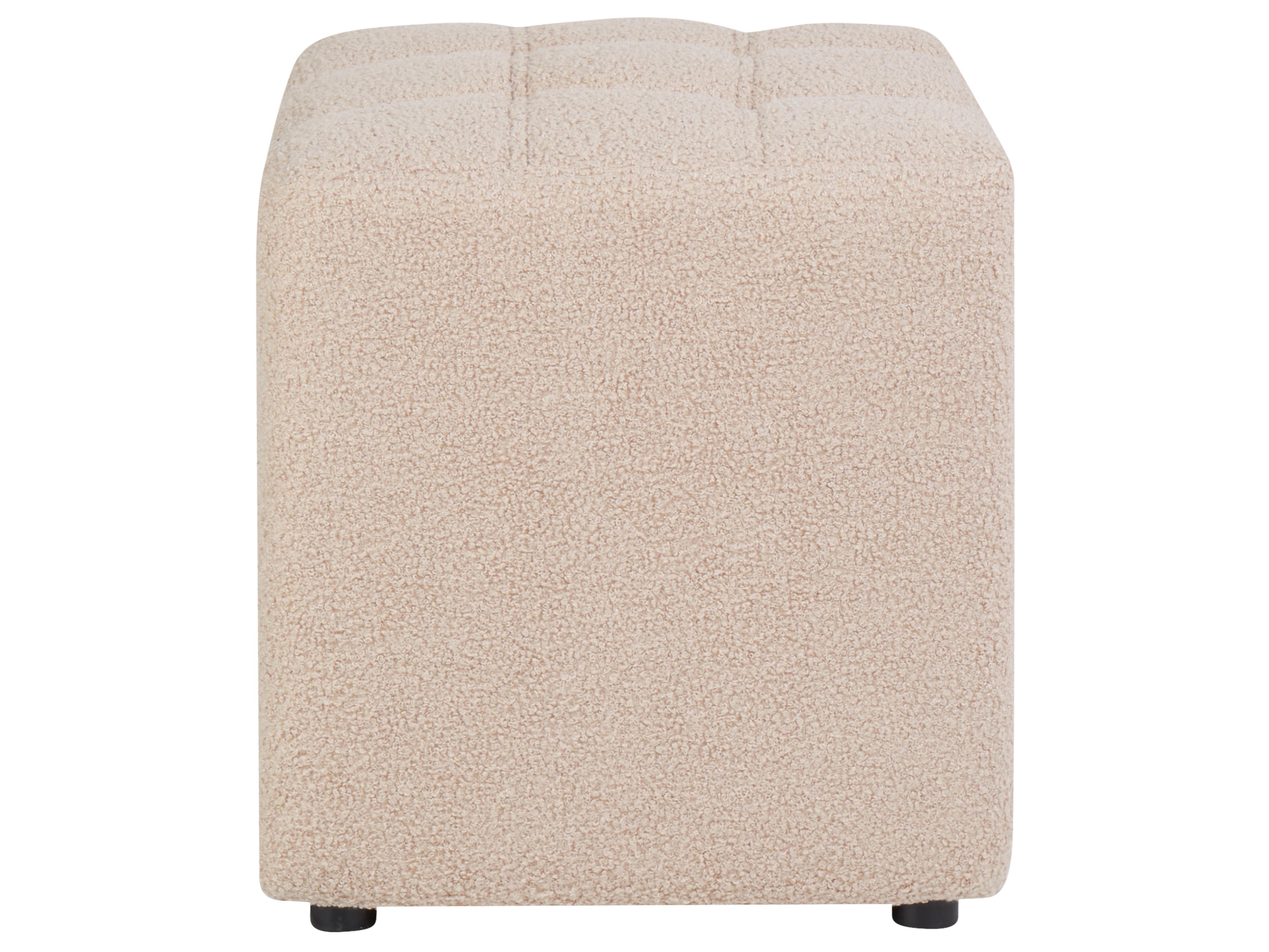 Poef KANSAS Bouclé Beige