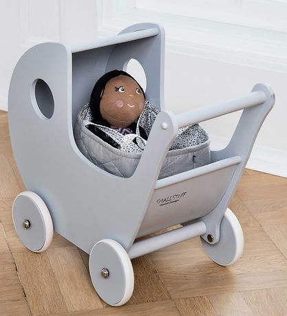 Smallstuff Puppen-Tragetasche - Grey Quilted