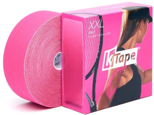 K-Tape K-Tape XXL pink 5 cm x 22 m Atmungsaktives Kinesiology Tape für Muskeln und Gelenke