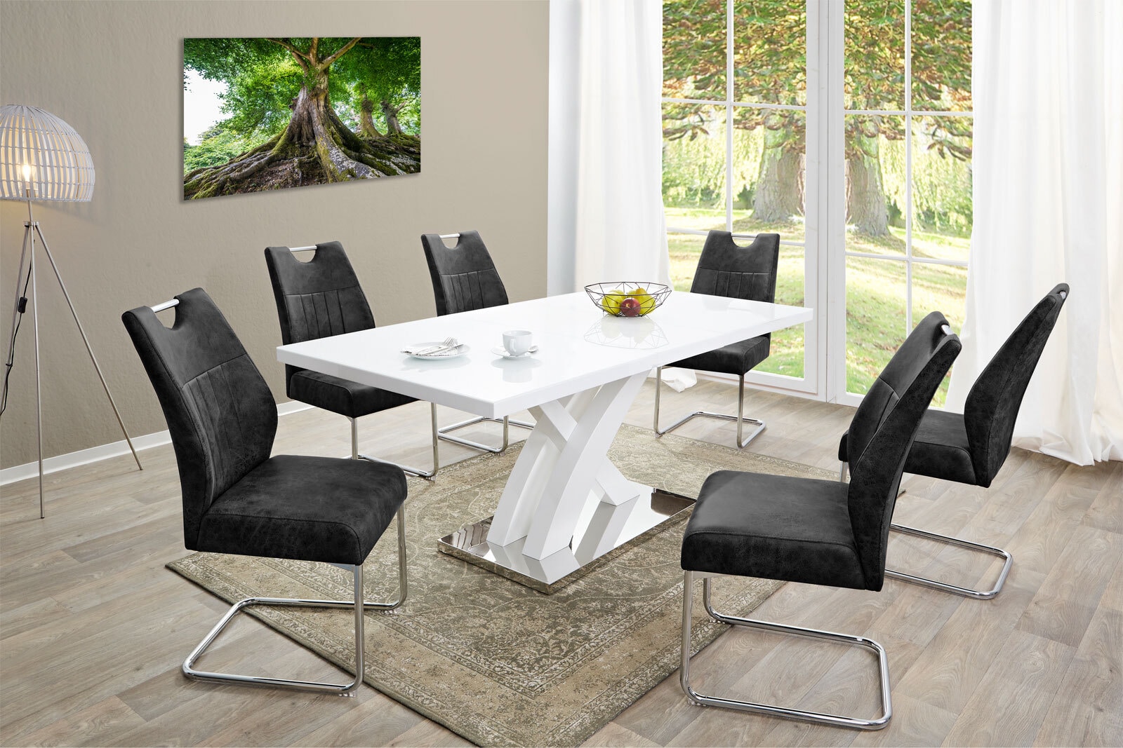 Stuhl Manhattan Vintage Anthrazit