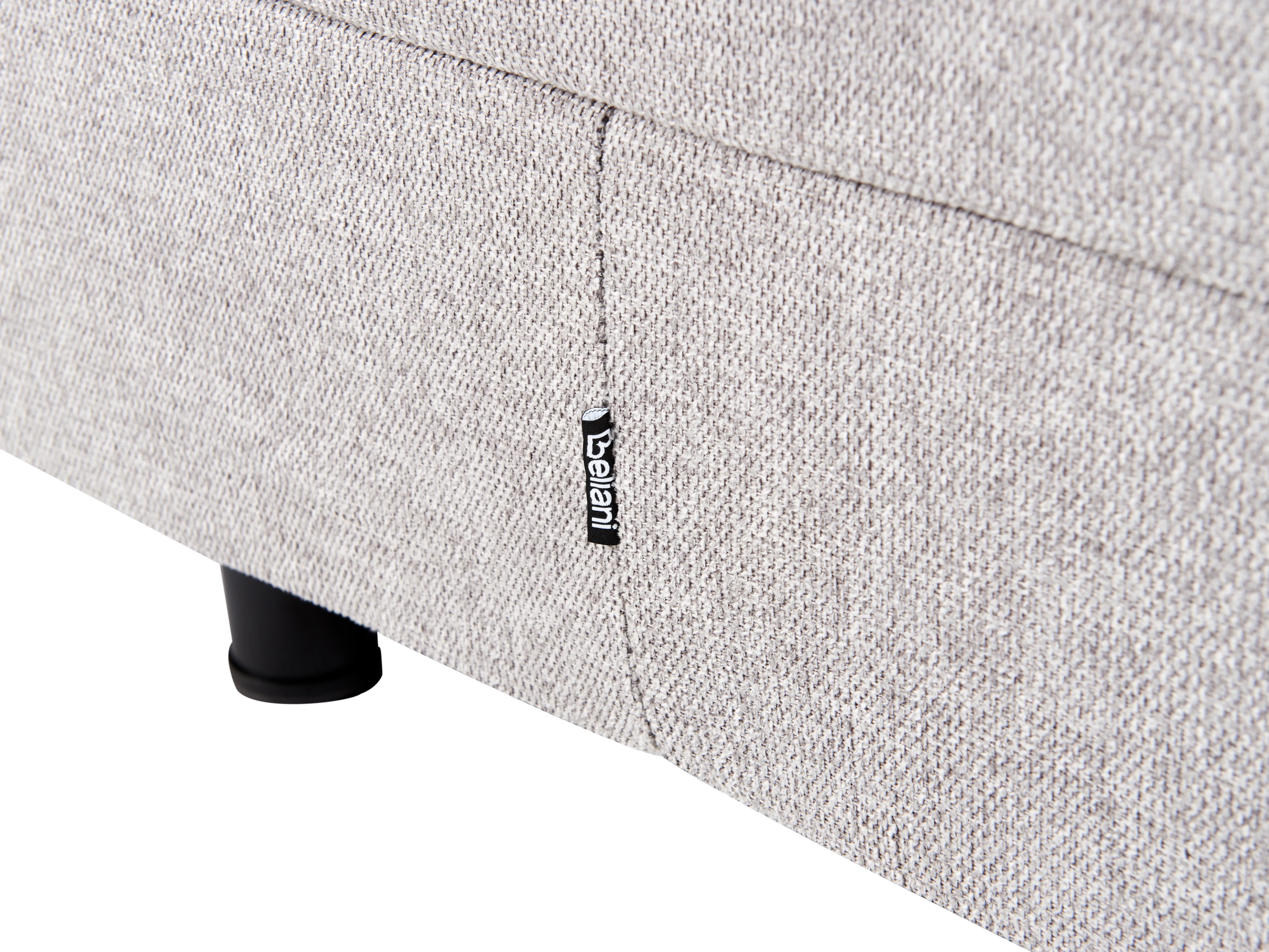 Verstelbaar bed zonder hoofdbord Stof CASTELLAN 160 x 200 cm Lichtgrijs