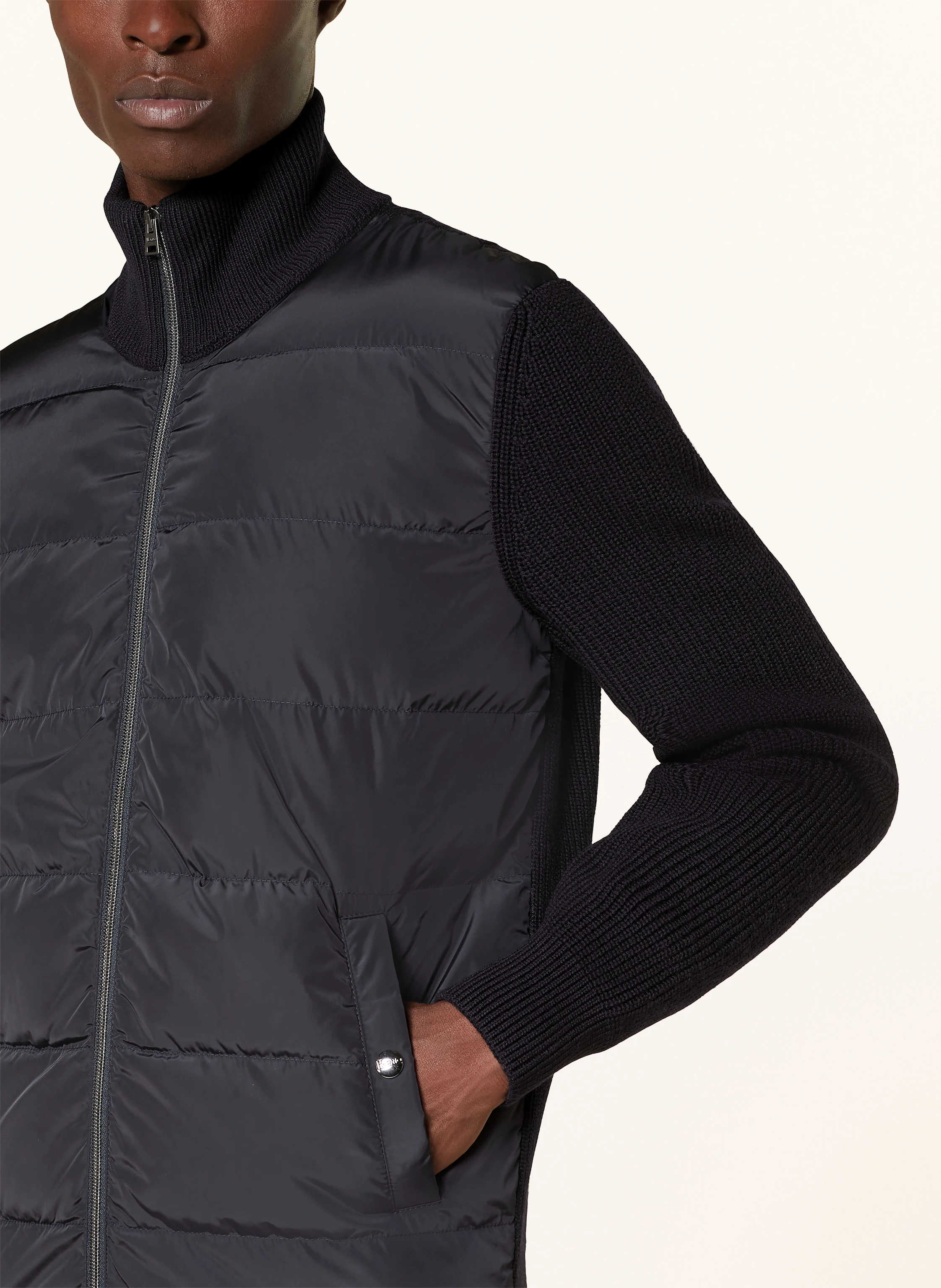 HERNO Daunenjacke im Materialmix