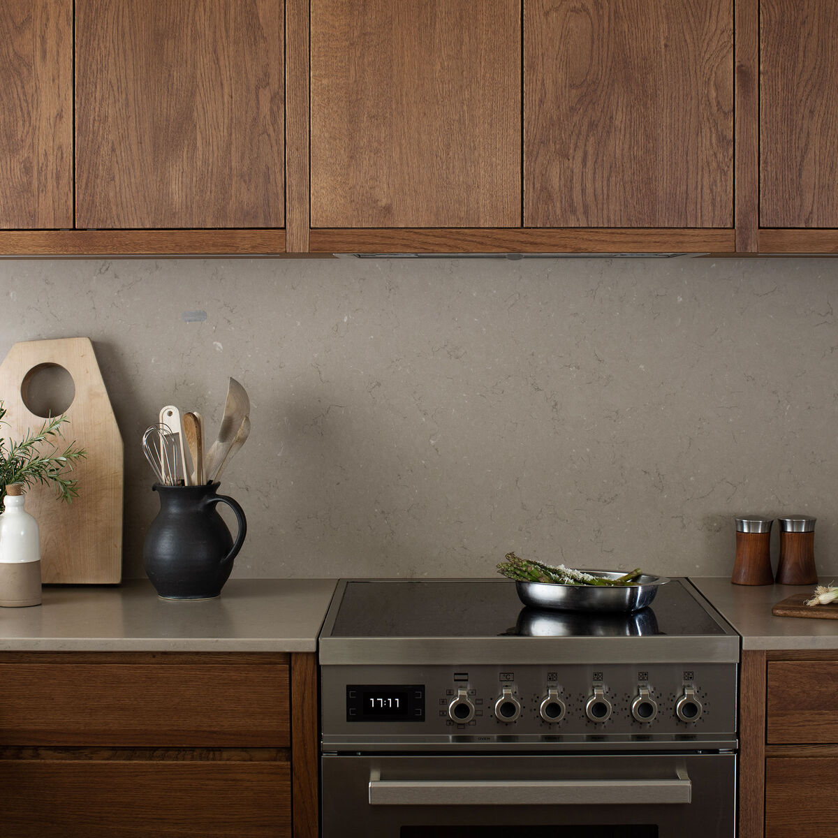 PRO64I1EXT Professional induksjonskomfyr med ovn 60 cm, Rustfritt Stål