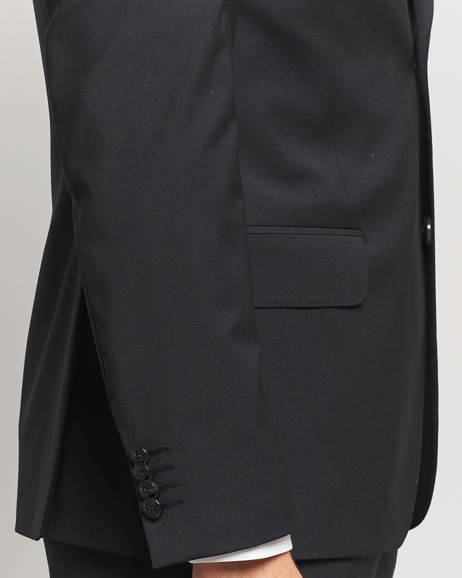 Oscar Jacobson Edmund Wool Blend Suit Black