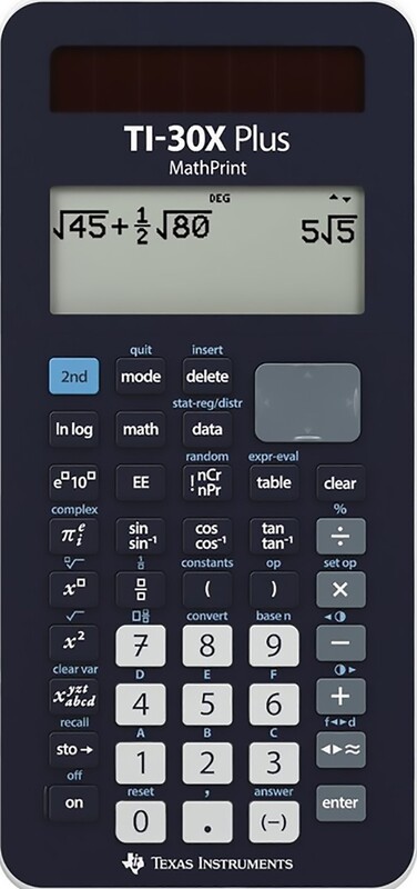 Texas Instruments Rechner TI-30X Plus MathPrint, schwarz