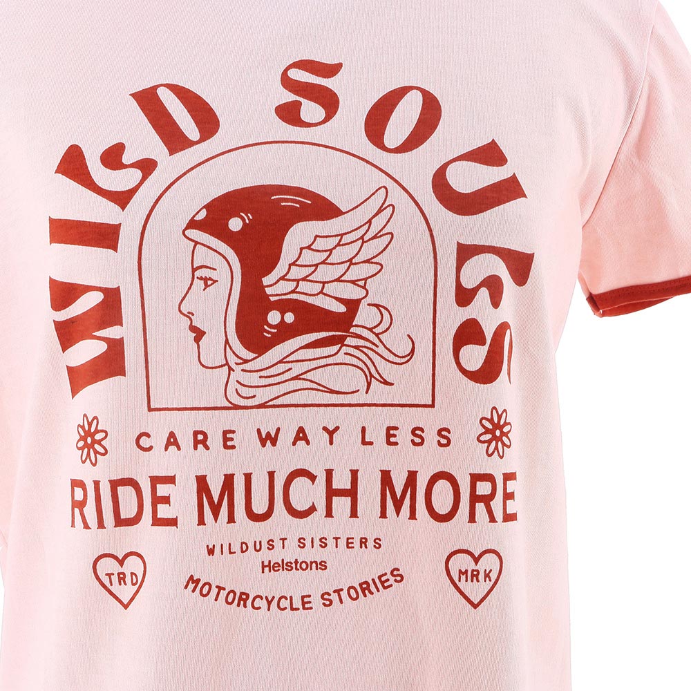 Helstons - Wildust - T-shirt femme Wild Soul Rose Clair / Rose