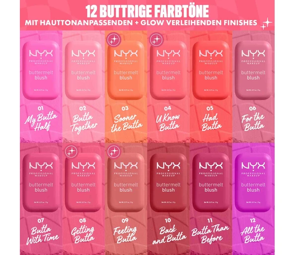 NYX Professional Makeup Buttermelt Blush12 Allthe butta