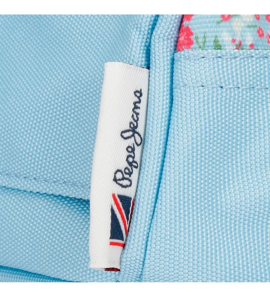 Estojo para lápis Pepe Jeans com três compartimentos, multicolorido.