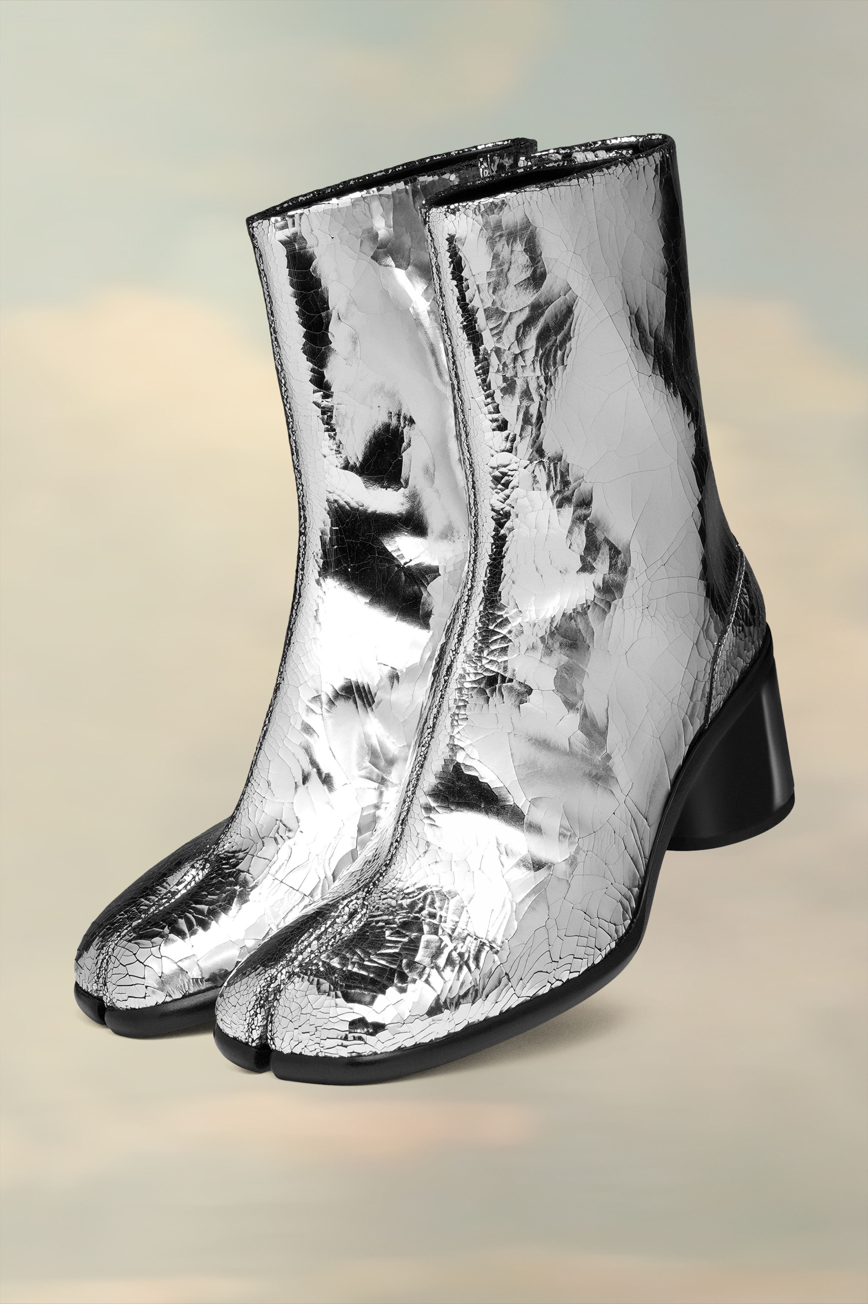 Tabi Mirror Bottes Argent