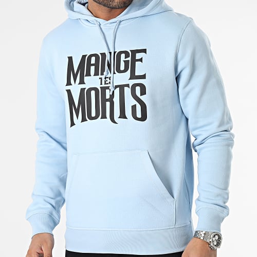 Sweat Capuche MTM Bleu Ciel Noir