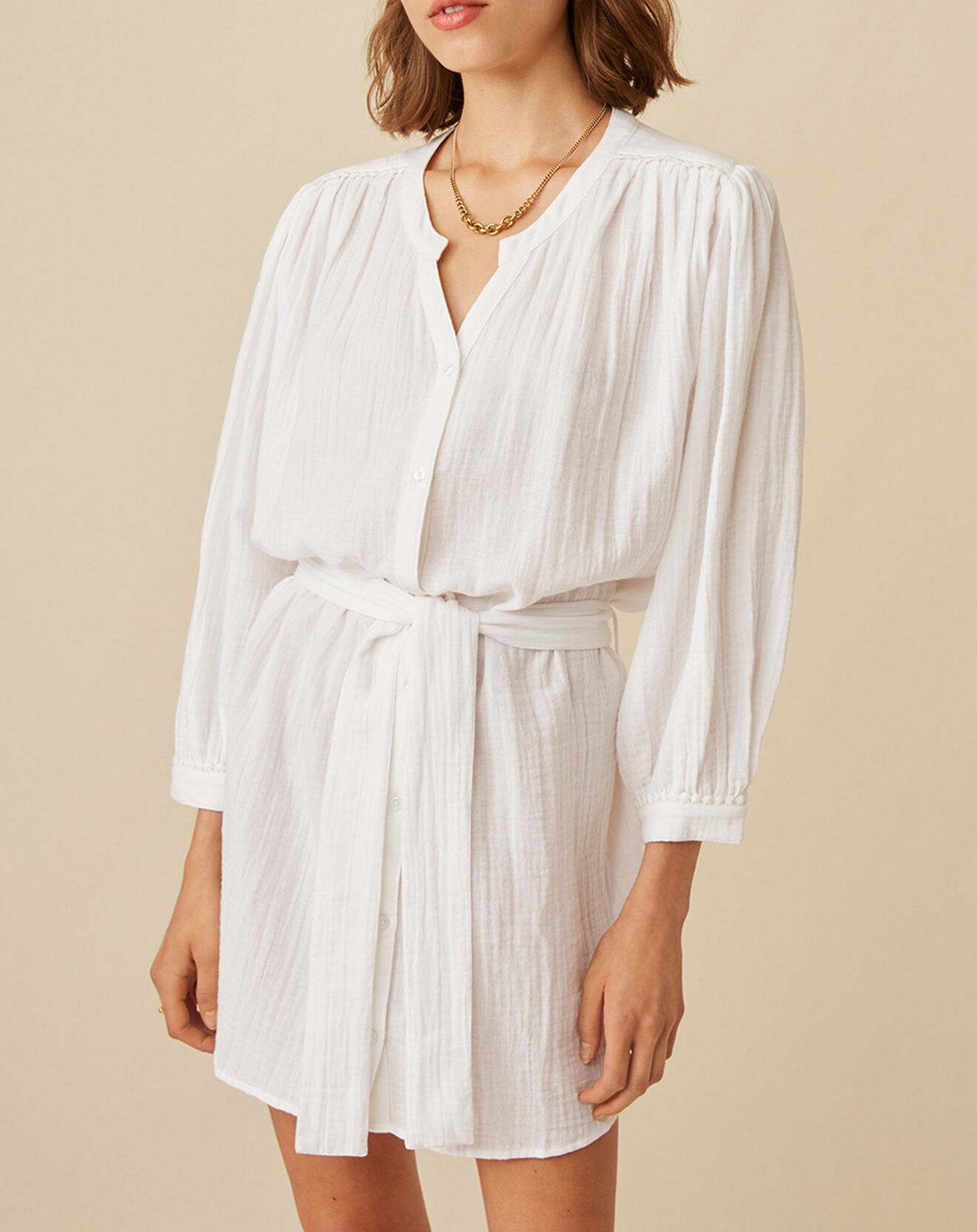 Harris Wilson Robe Emeraude blanche