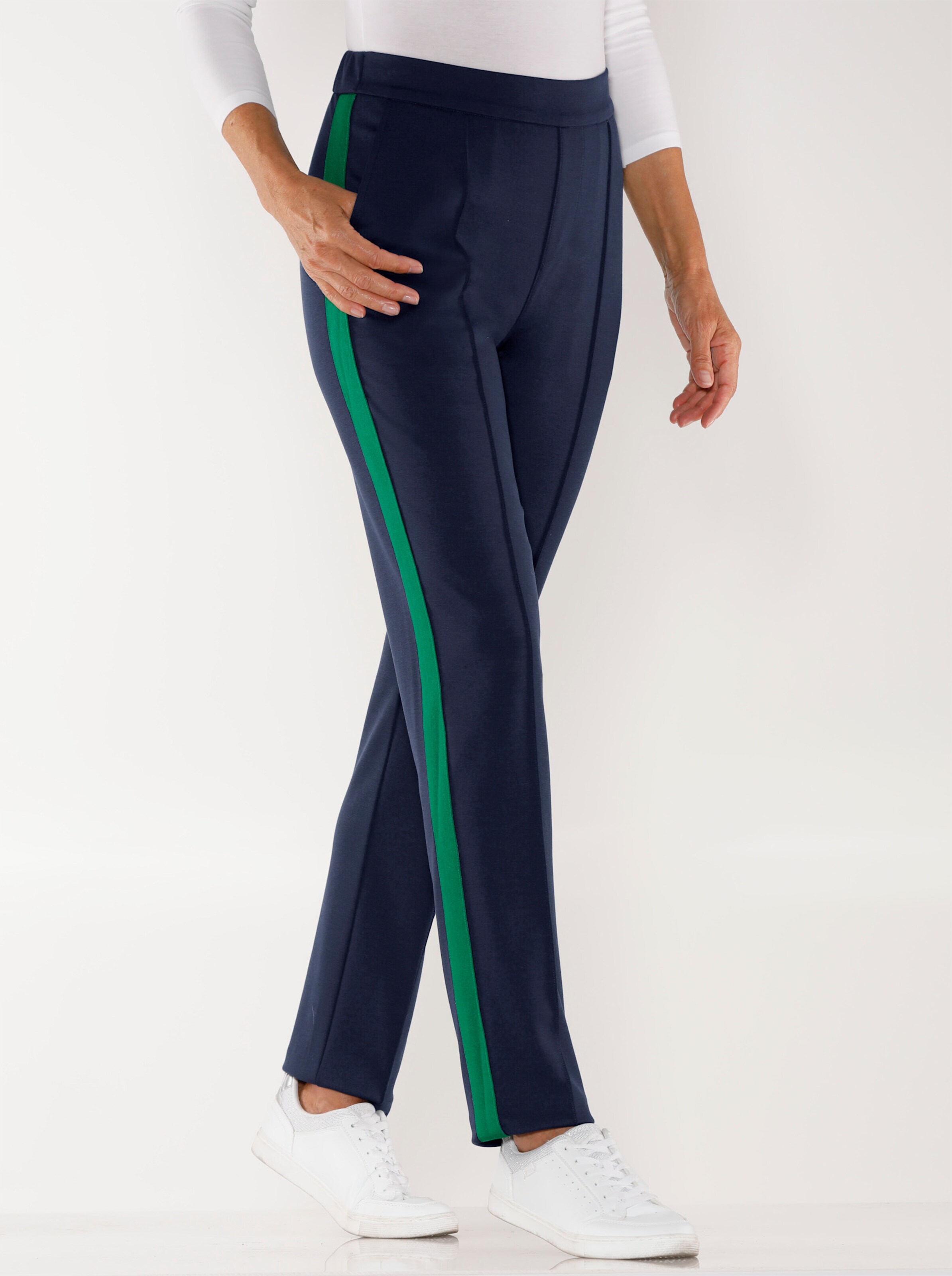 Jerseyhose mit Galonstreifen