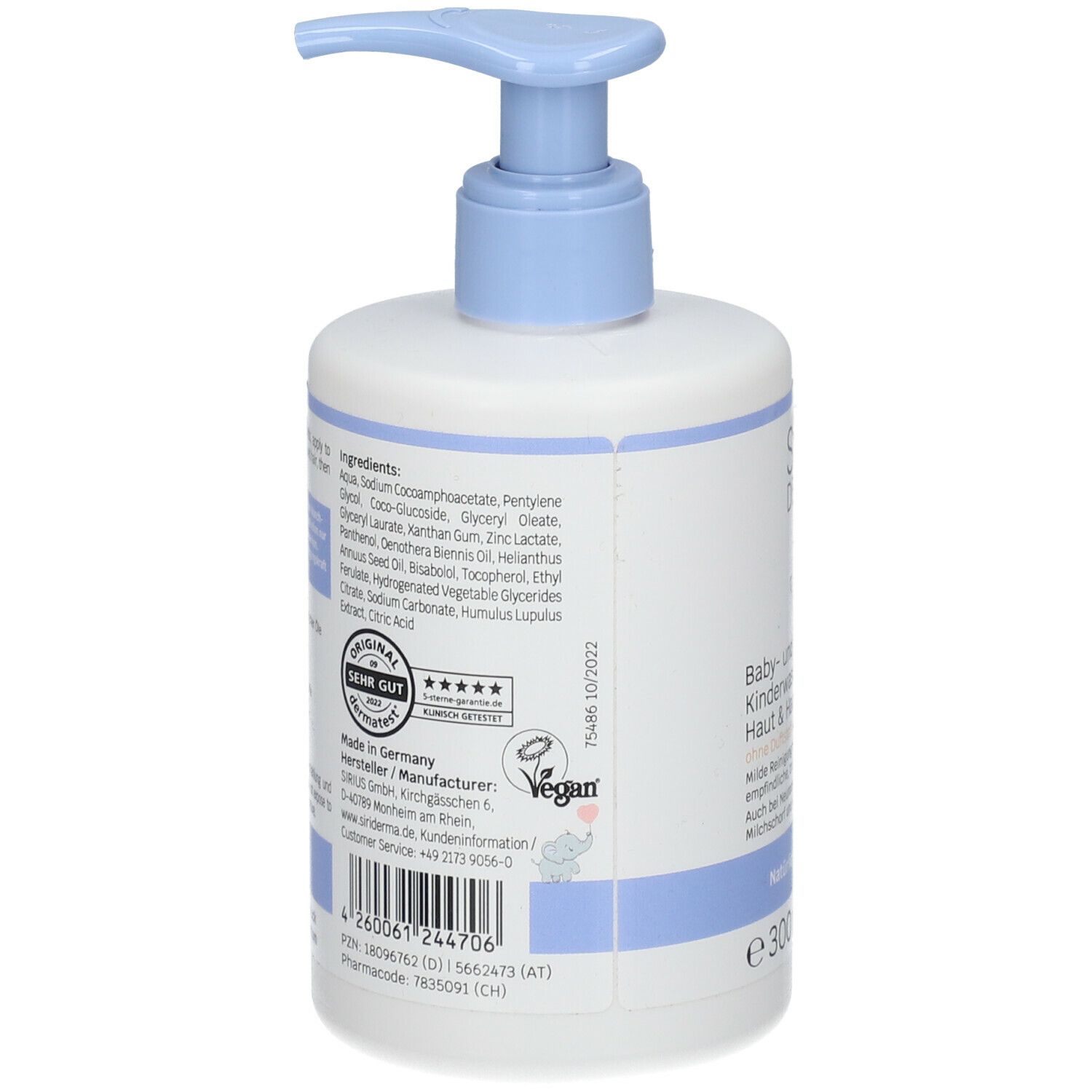 SIRIDERMA Baby- und Kinderwaschlotion Haut & Haar