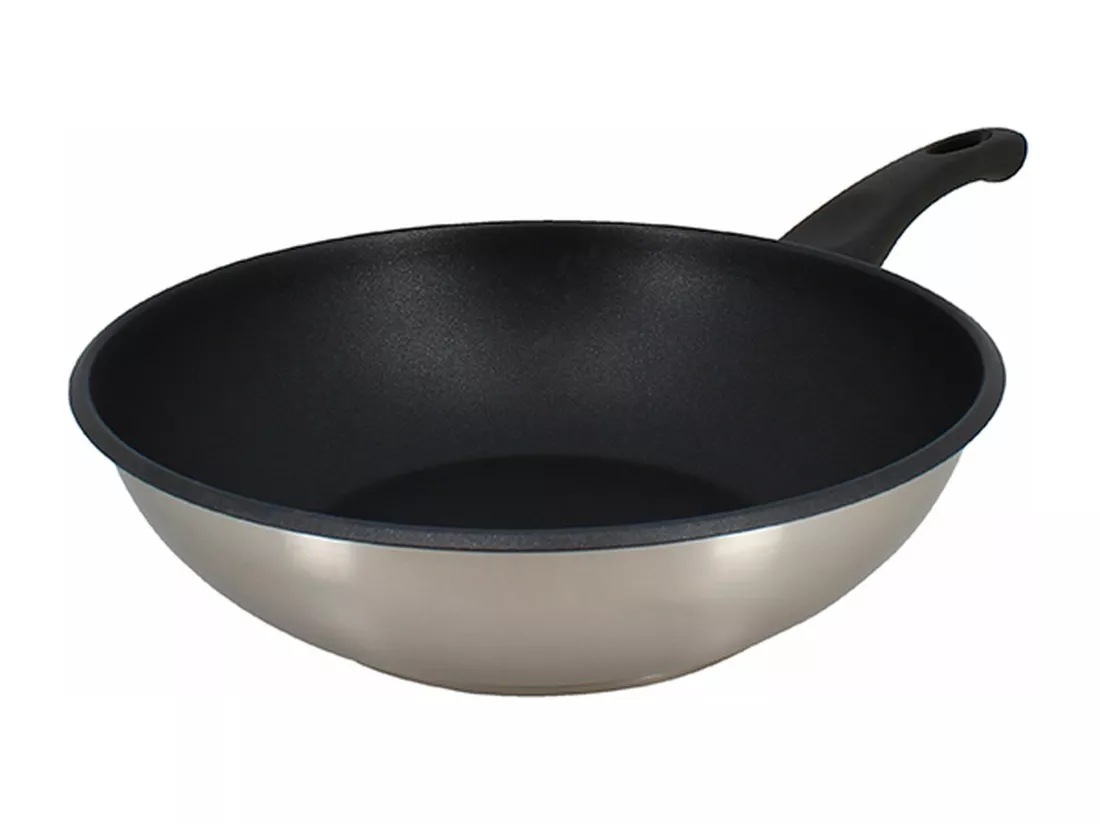 Menastyl - Wok First 28cm En Acier Inoxydable