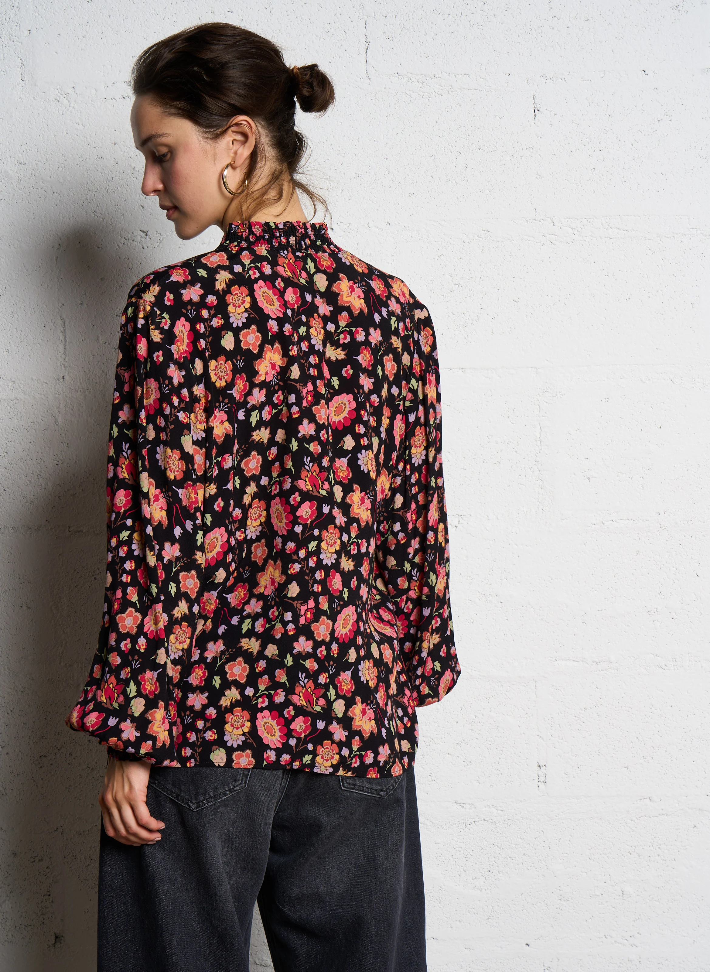 ELIZON - Chemise droite imprimé fleuri | Multicolore