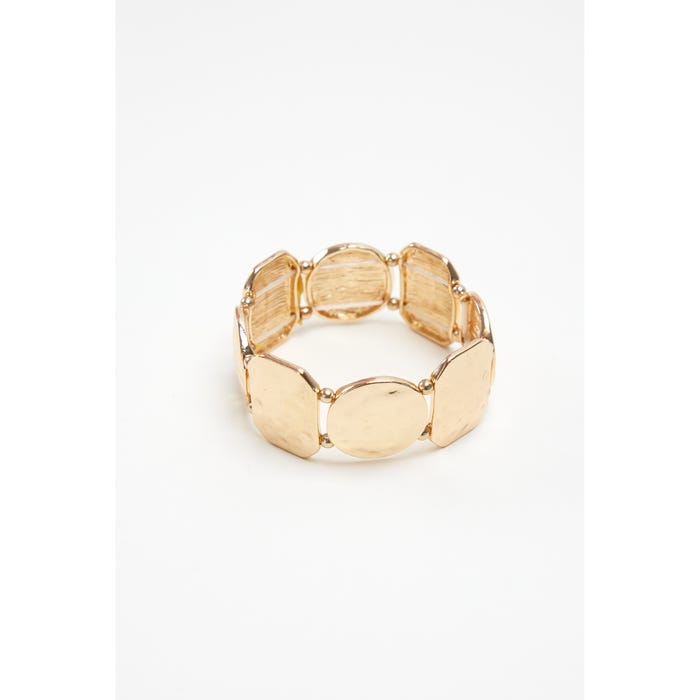 Veritas-Elastische armband gehamerd