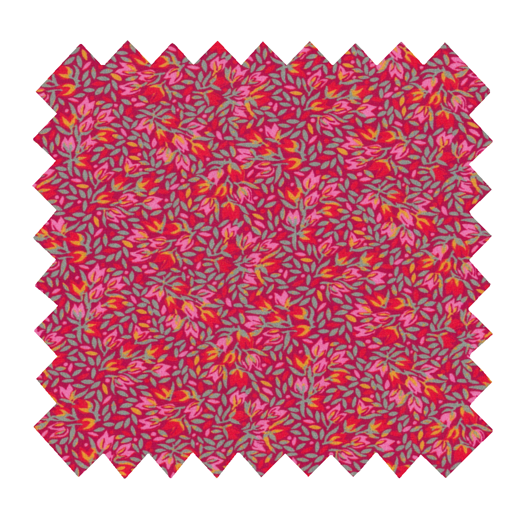 Tissu Coton Au Mètre Crocus Groseille