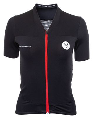 Maillot Manches Courtes Femme LeBram Galibier Noir