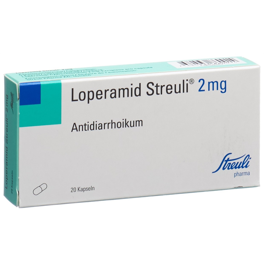 LOPERAMIDE Streuli 2 mg<br>20 Stück, Blister, Hartkapsel