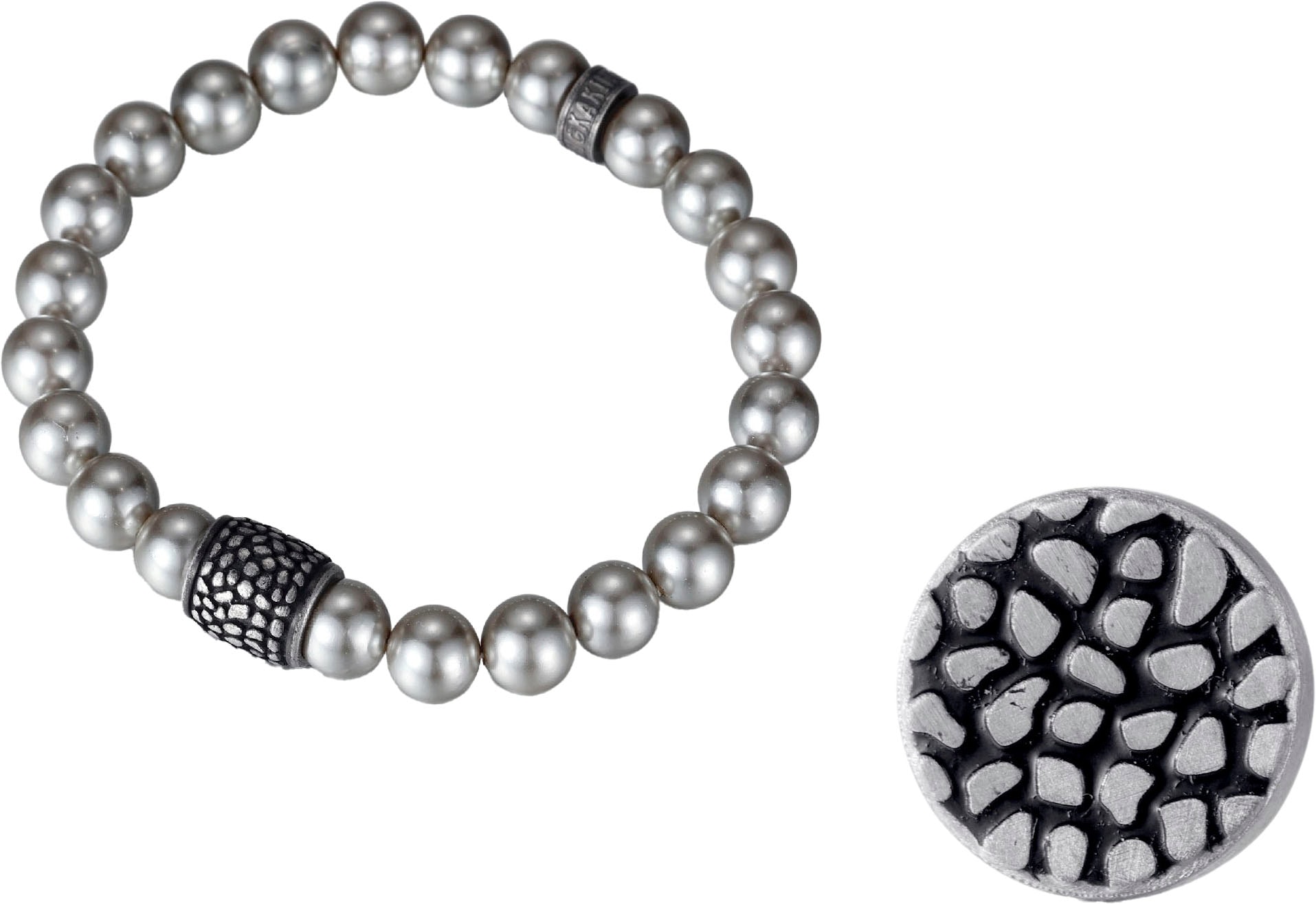 Kingka Schmuckset »Mulitpack Schmuck Geschenk Edelstahl Armband Ohrstecker« (Set, 2 Stk. tlg.)  mit Muschelperlen