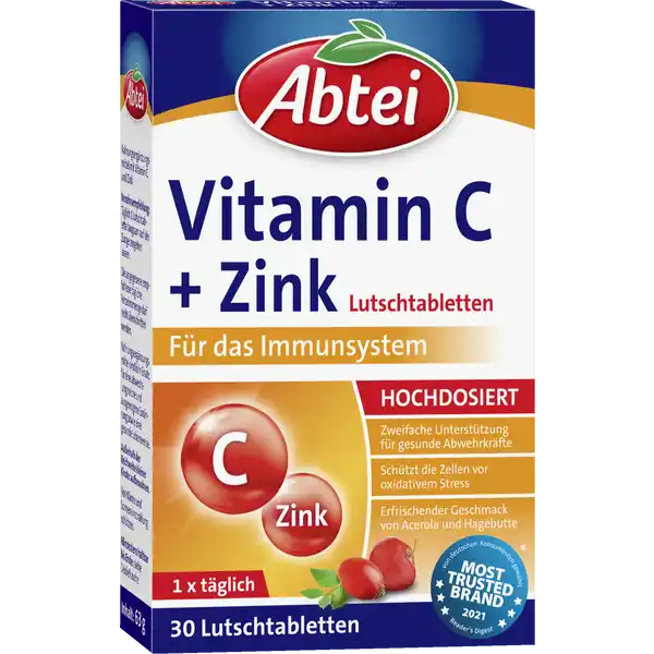 Vitamin C + Zink Lutschtabletten
