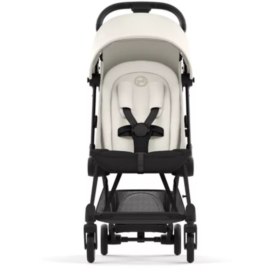 cybex PLATINUM Buggy Coya Matt Black Off White inklusve Babyschale Cloud T I-Size Plus Leaf Green  und Adapter