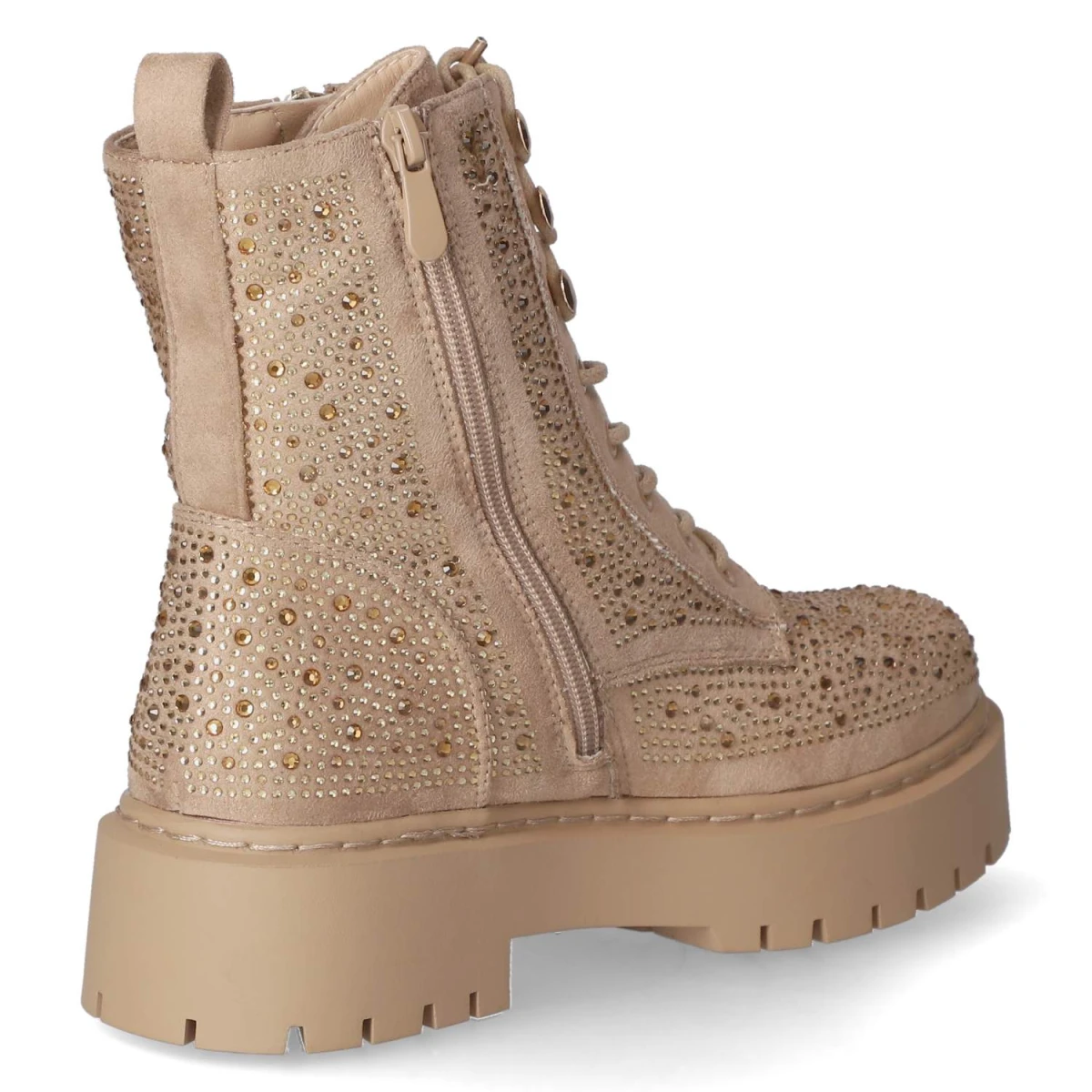 La StradaSchnürstiefeletten - beige micro/ stones