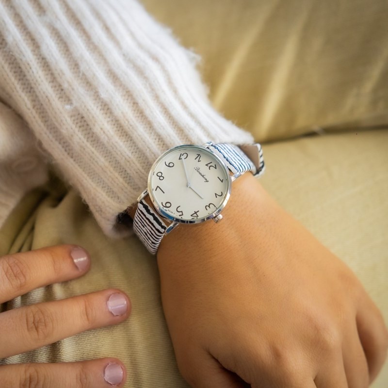 Montre Femme CHTIME bracelet Cuir Blanc