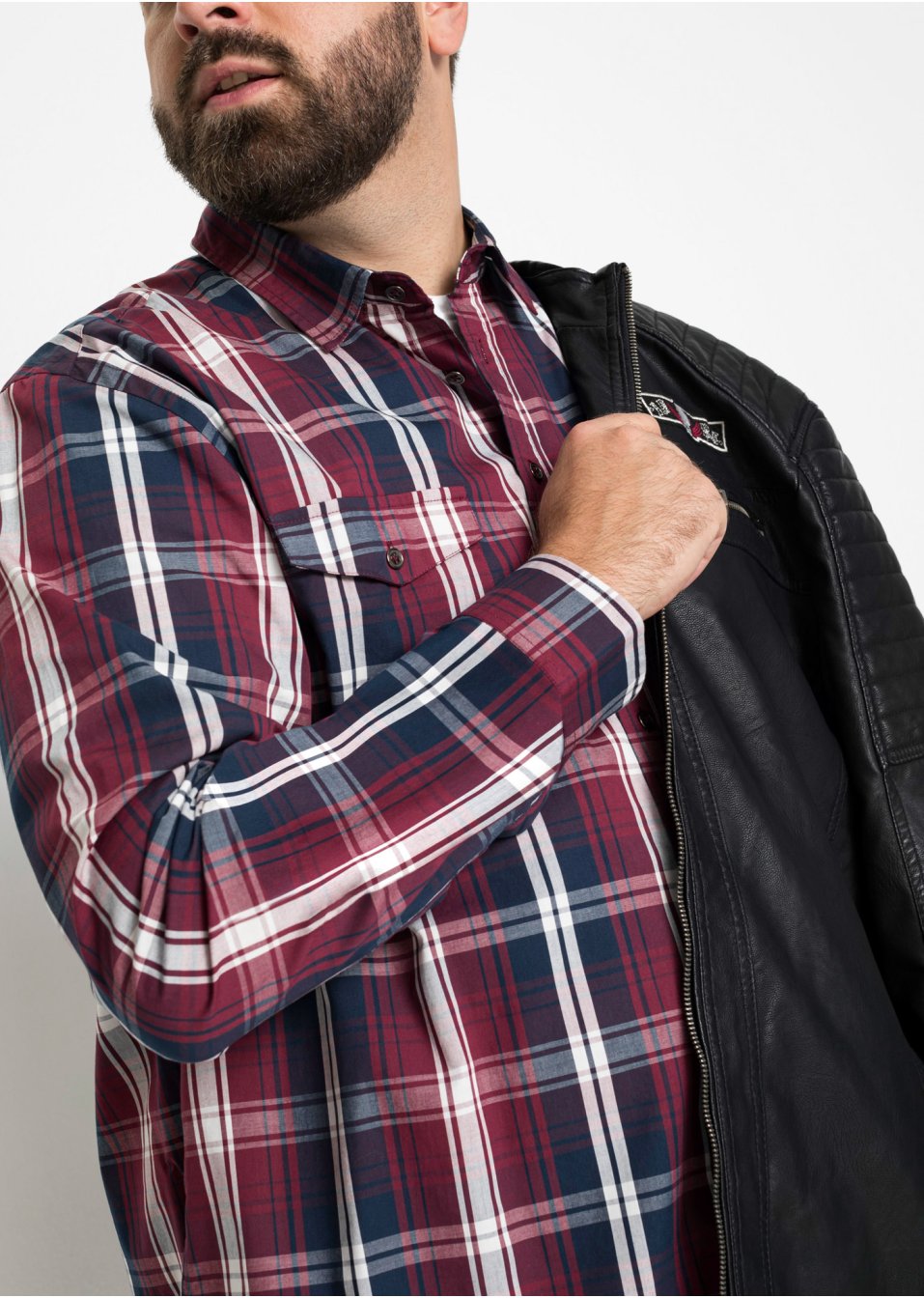 Chemise manches longues coupe confort