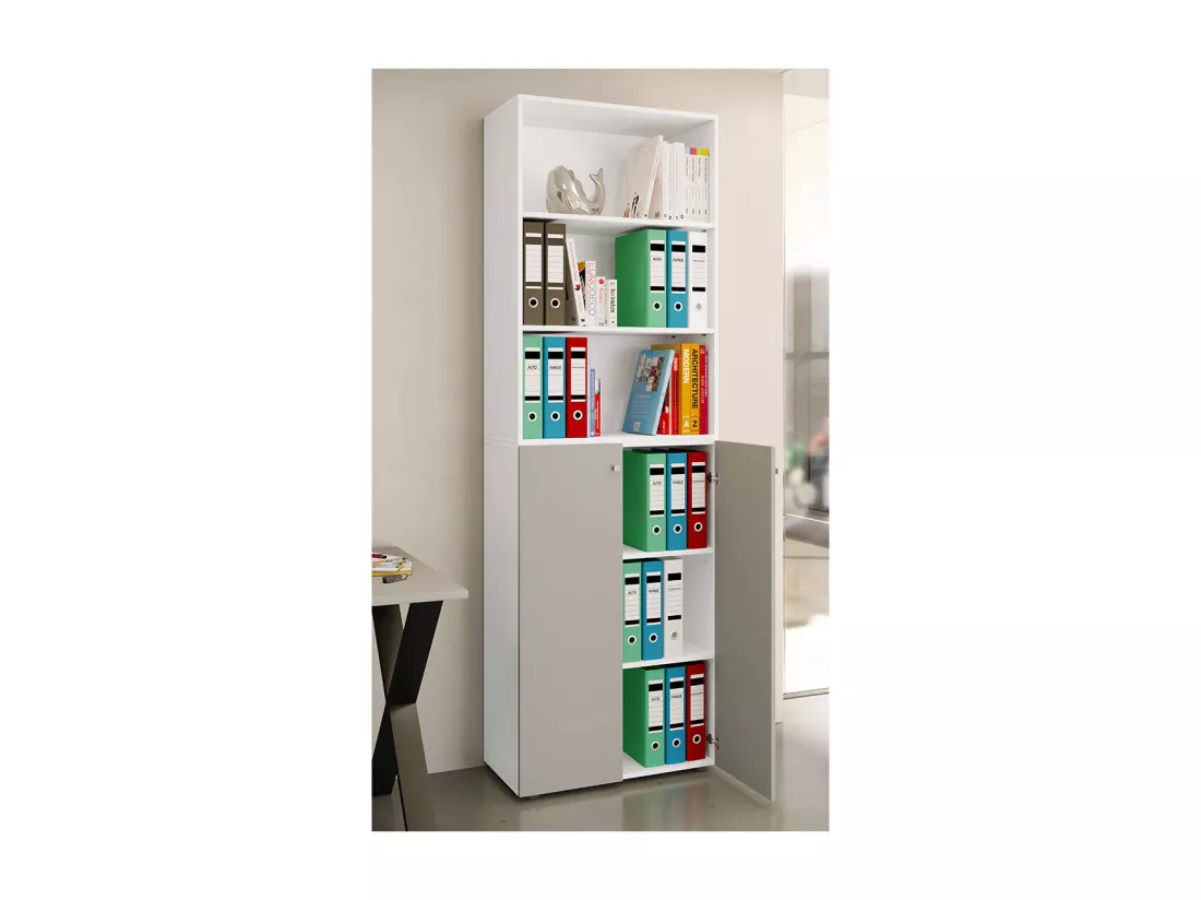 Armoire de bureau Armoire à dossiers Étagère Lona 6f