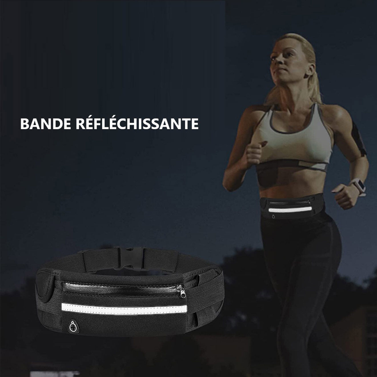 Onamaste Banane de sport noire