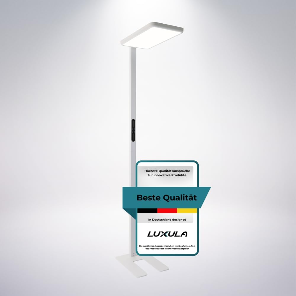 LUXULA LED Büro Stehleuchte, dimmbar, CRI>98 Vollspektrum, UGR