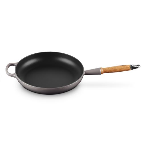 Le Creuset Signature Træhåndtags Stegepande, Flint, Ø28 cm