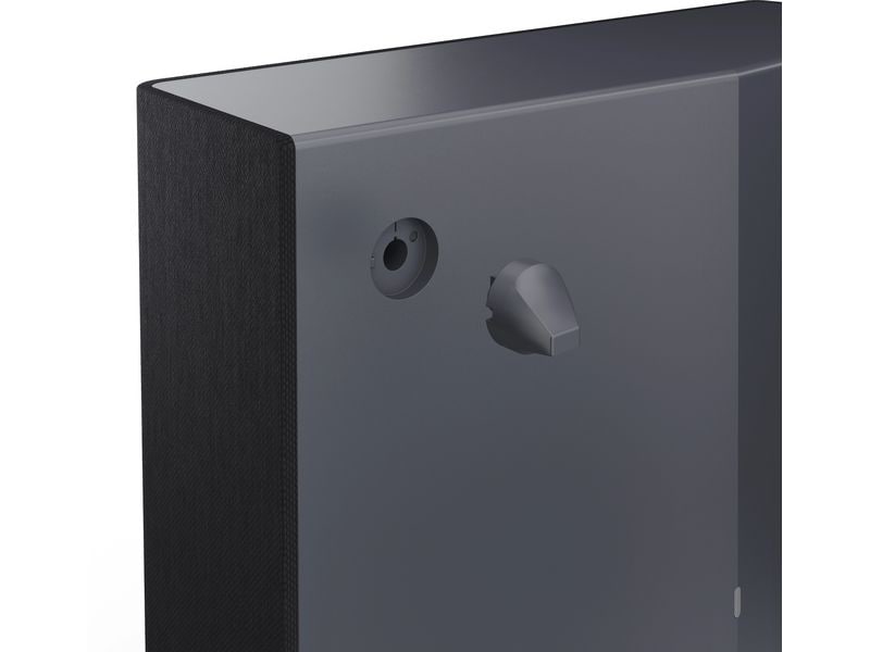 Sharp Subwoofer CPAWS0101 Schwarz Kompakter kabelloser Subwoofer, der aufrecht oder flach aufgestellt werden kann