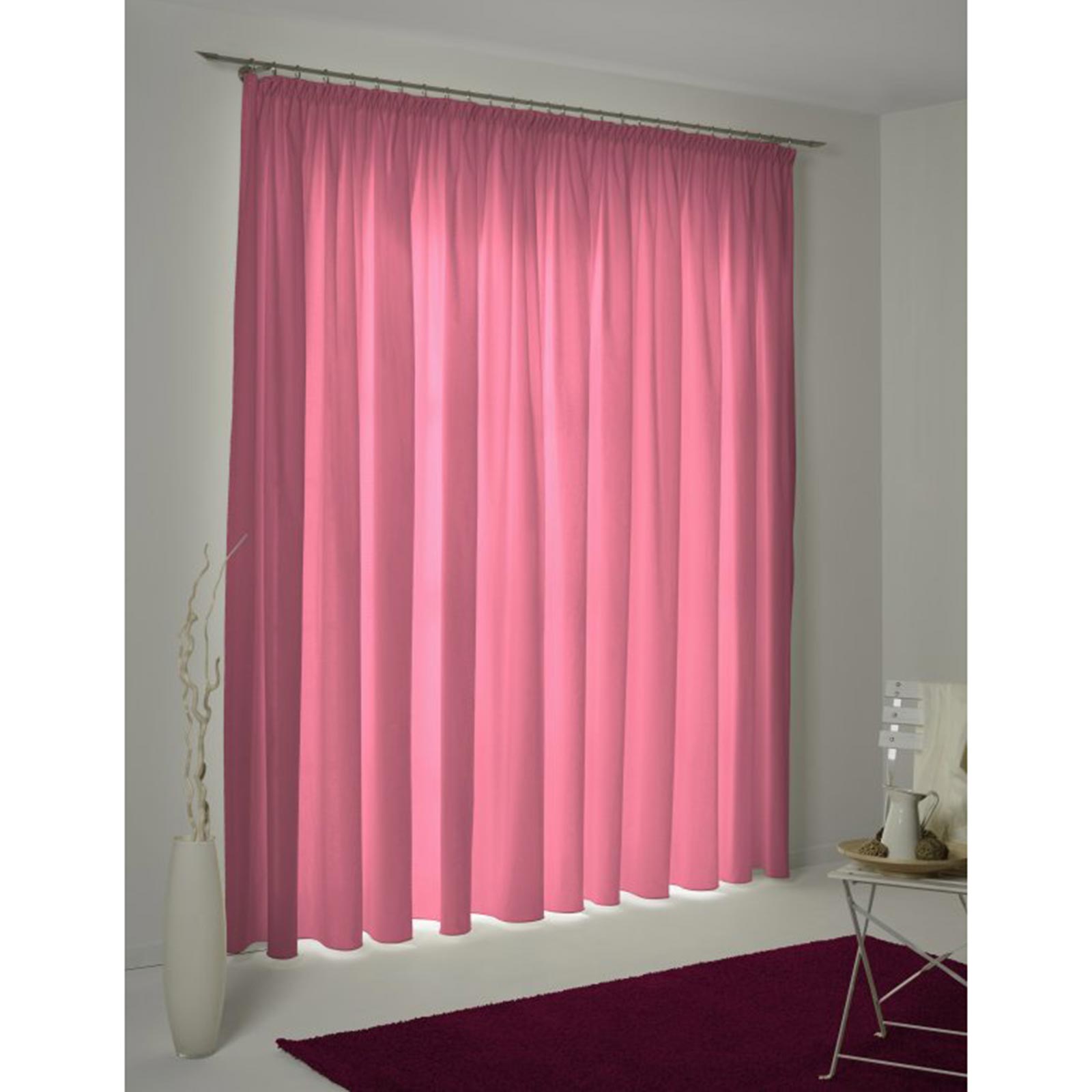 Einzelschal UNI COLLECTION - pink - mit Kräuselband - 145x145 cm