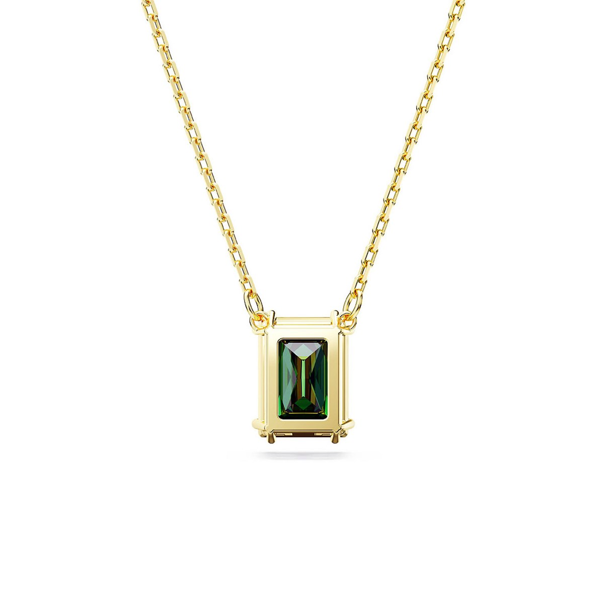 Pendentif Swarovski Matrix rectangle vert