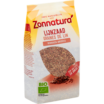 Zonnatura Biologische Lijnzaad gebroken 400 g