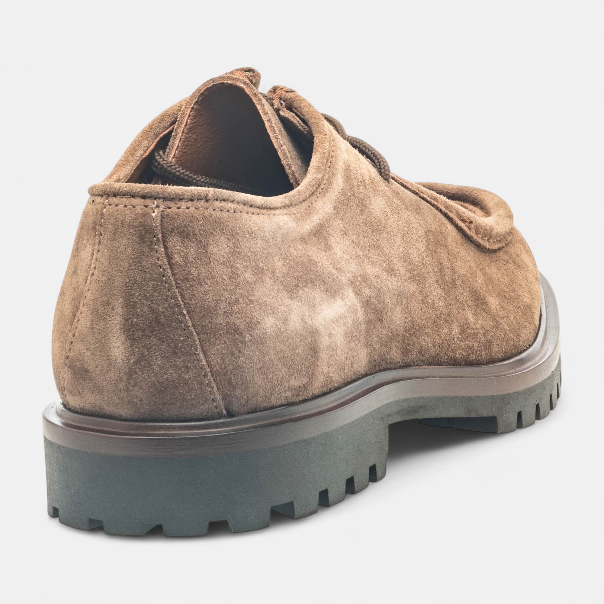 Derbies Homme en cuir taupe