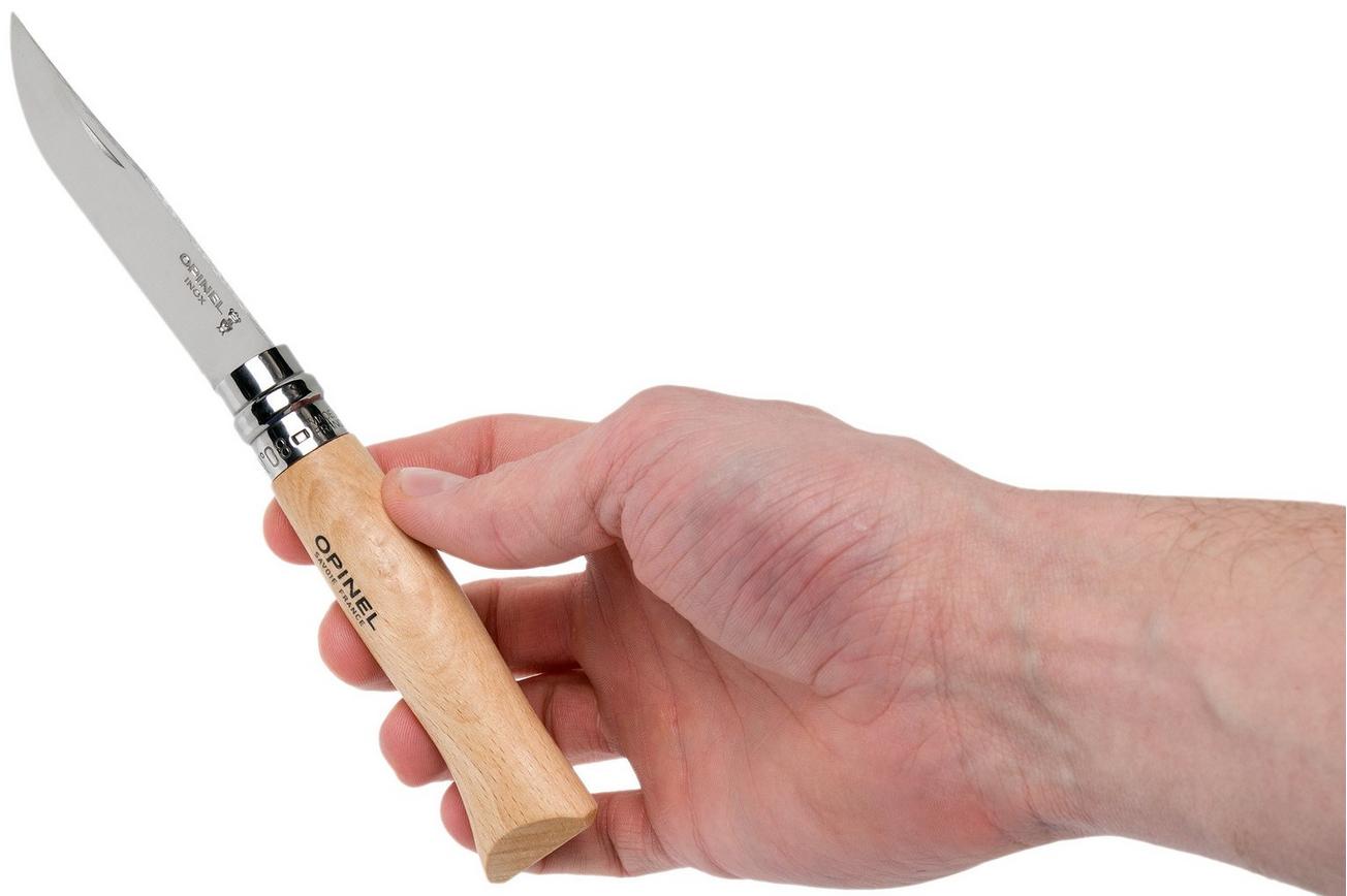 Opinel zakmes No. 08RV, roestvast staal, lemmetlengte 8,5 cm