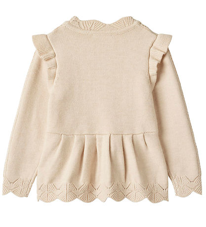 Fliink Bluse - Strick - Viskose - Alilly Peplum - Sandshell