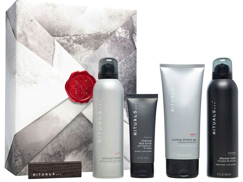 Rituals Geschenkset Homme Gift Set Large 5-teilig Pflegeset verschönert den Tag mit erfrischenden Momenten